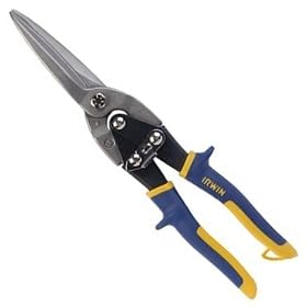 5 Pack Irwin 21304 ProSnip 11-3/4" Utility Snips - Straight Cut