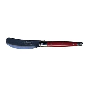 Laguiole Set of Two Canape Knives, Crimson by Sisson