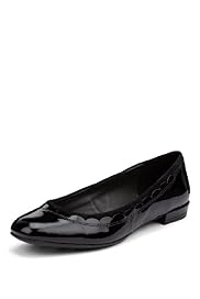 Footglove™ Fashion Leather Wide Fit Smart Pumps