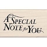 Inkadinkado Wood Handle Rubber Stamp, A Special Note for You