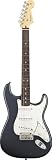 Fender American Standard Stratocaster® Electric Guitar, Charcoal Frost Metallic, Rosewood Fretboard