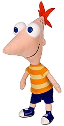 Disney Phineas and Ferb 14 Inch Talking Plush Figure Phineas