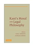 Kant's moral and legal philosophy