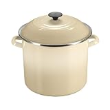 Le Creuset Enamel-on-Steel 8-Quart Covered Stockpot, Dune