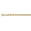 14K Yellow Gold Diamond-Cut Rope Chain - 4.00mm - 30 inch