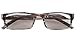 Eyekepper Spring Hinge Striped Reading Glasses (3 Pairs) Men Includes Sunshine Readers +3.50