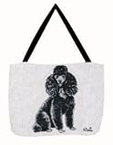 Black Poodle Tote Bag