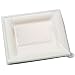 Packnwood Sugar Cane Square Plate, 7.8" Length x 7.8" Width (20 Packs of 25)