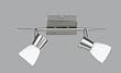 Trio Halogen Balken mit Schalter Nickel matt Glas opal matt L�nge 33 cm Glas � 6 cm