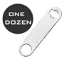 1 DOZEN STAINLESS STEEL FLAT SPEED BOTTLE OPENER - WHOLESALE