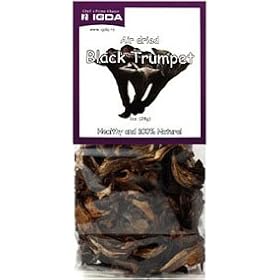 Dried Black Trumpet Mshrooms, 1OZ (Pack of 3 ), by Vivido Natural