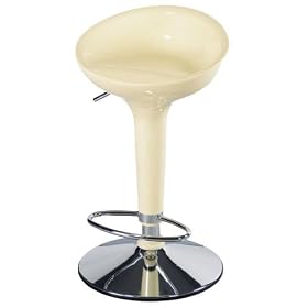 Ventura Backless Stool Chamois Stainless Steel by Home Decorators Collection