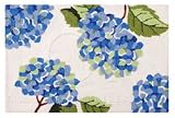 2 x 3 Washable Rug, Hydrangeas