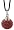 Silver crystal Pendant by GlitZ JewelZ &Acirc;&copy; with 16 inch Japanese silk cord with silver clasp & fittings - Siam Red 10MM crystal ball - bling bling!! - made with over 84 stones - packed inside a lovely velvet pouche - see below for matching earrings