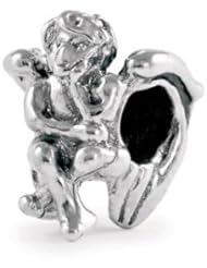 Novobeads Heaven-sent Sterling Silver Charm Bead - Made in USA w imported materials - Fits all major bead bracelets
