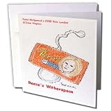 Londons Times Funny Panel Hollywood Cartoons - Reese Witherspoon - Greeting Cards-6 Greeting Cards with envelopes