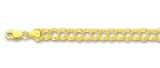 14k Yellow 4.5 mm Four Ring Charm Bracelet - 8 Inch