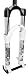 RockShox Argyle 318 Coil Fork (White, Moco Maxle Disc '10, 100mm)