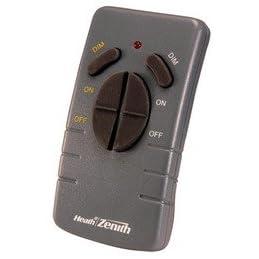 Heath Zenith SL-6005-BK5 Wireless Command Lighting Remote Control, black by Heath/Zenith