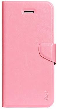Light Pink Ultrathin Protector Flip-Open PU Leather Case for iPhone 5(Color Randoms)