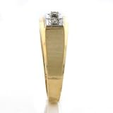 10K Two Tone Gold Men's 0.50 Carat Diamond Band - Size 10.5