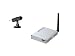 USB Digital Video Security Monitoring Recorder System + 2.4Ghz Tiny Wireless Camera with Built-in Rechargeable Batteries Color Video/Audio w/ Digital Zoom/Pan Motion Detect Alarm connect to PC/Internet