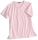 NEW Sport-Tek - Dri-Mesh Ladies Crossover V-Neck T-Shirt Pink-XXL
