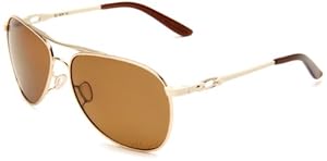 Oakley Womens Daisy Chain OO4062-04 Polarized Oval Sunglasses,Polished Gold Frame/Bronze Polarized Lens,one size