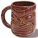 Hawaii Coffee Mug Tiki Mug Dark Brown