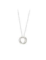 Dogeared Triple Textured Large Karma Necklace Silver - 36 Inches
