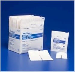 Sorb-It Drain Sponges,Sterile 2's,6Ply,4" X 4" - 50 ea