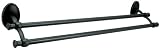 Hardware House 583195 Sheffield Double 24-Inch Towel Bar Black