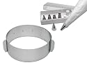 chg Set211-00 Backset Tortenring mit Skala H&ouml;he: 8,5 cm Spritzbeutel-Set