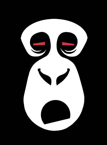 Wall Poster - Gorilla selfie Black Glossy Paper (Unframed) A4