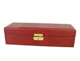 Red Mini Locking Jewelry Box - Red Mini Keepsake Box(11in x 4in x 2in depth)