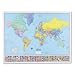 image and picture of American Map 714891 Hammond Deluxe Laminated Rolled Political World Map, 50w x38h