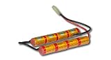 9.6V NiMH 1400mAh Nut Chuck Mini Battery Pack for Airsoft Gun and others