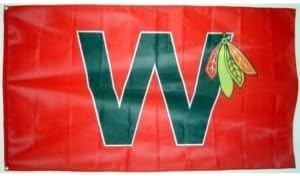 Officially Licensed NHL Chicago Blackhawks "W" Flag