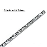 ProForce® Fiberglass Martial Arts Bo Staff Black w/Silver - 5. foot