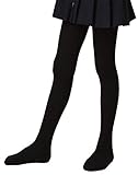 (コ-ランド) Co-land 子供用 タイツ ガールズパンスト こどもスパッツ キッズ 女の子レギンス 美脚ストッキング 無地純色 ジュニア 吸汗抗菌 ブラック サイズ5