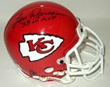 Len Dawson Signed Kansas City Chiefs Throwback 2-Bar Mini Helmet
