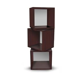 Way Basics Eco-Friendly 3 Spinning Cubes Storage and Bookcase, Espresso by Way Basics
