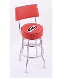 Carolina Hurricanes Double-Ring Swivel Bar Stool w/ Back