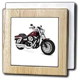 Tile Napkin Holder Picturing Picturing Harley Davidson Motorcycle Dyna FXD