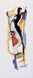 Guitar by Alfred Gockel. Best Quality Art Poster Print. size: 12 inches width by 27.5 inches height.