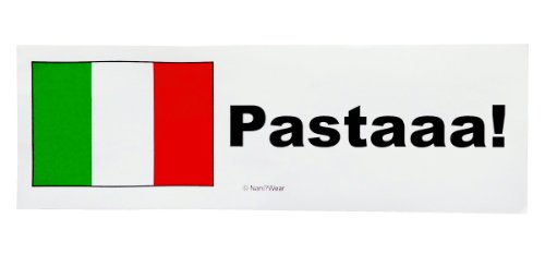 Hetalia Anime Geek Bumper Sticker: Italy Pastaaa