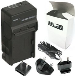 Eclipse KODAK KLIC-7004 Battery Charger for Kodak Easyshare V1233, V1253, M1033, M1093 is, V1073, V1273, Zi 8, Zi8 with UK EU US Travel Plugs and AC Car Adapter (2 Hrs Fast Charge)