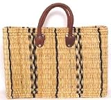 Moroccan Straw Summer Beach / Shopper / Tote Bag