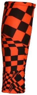 Men's Printed Runners Leg Sleeves - Orange Racing Flag | Large