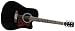 Spectrum AIL 128 Full Size 41-Inch Cutaway Acoustic Guitar, Black